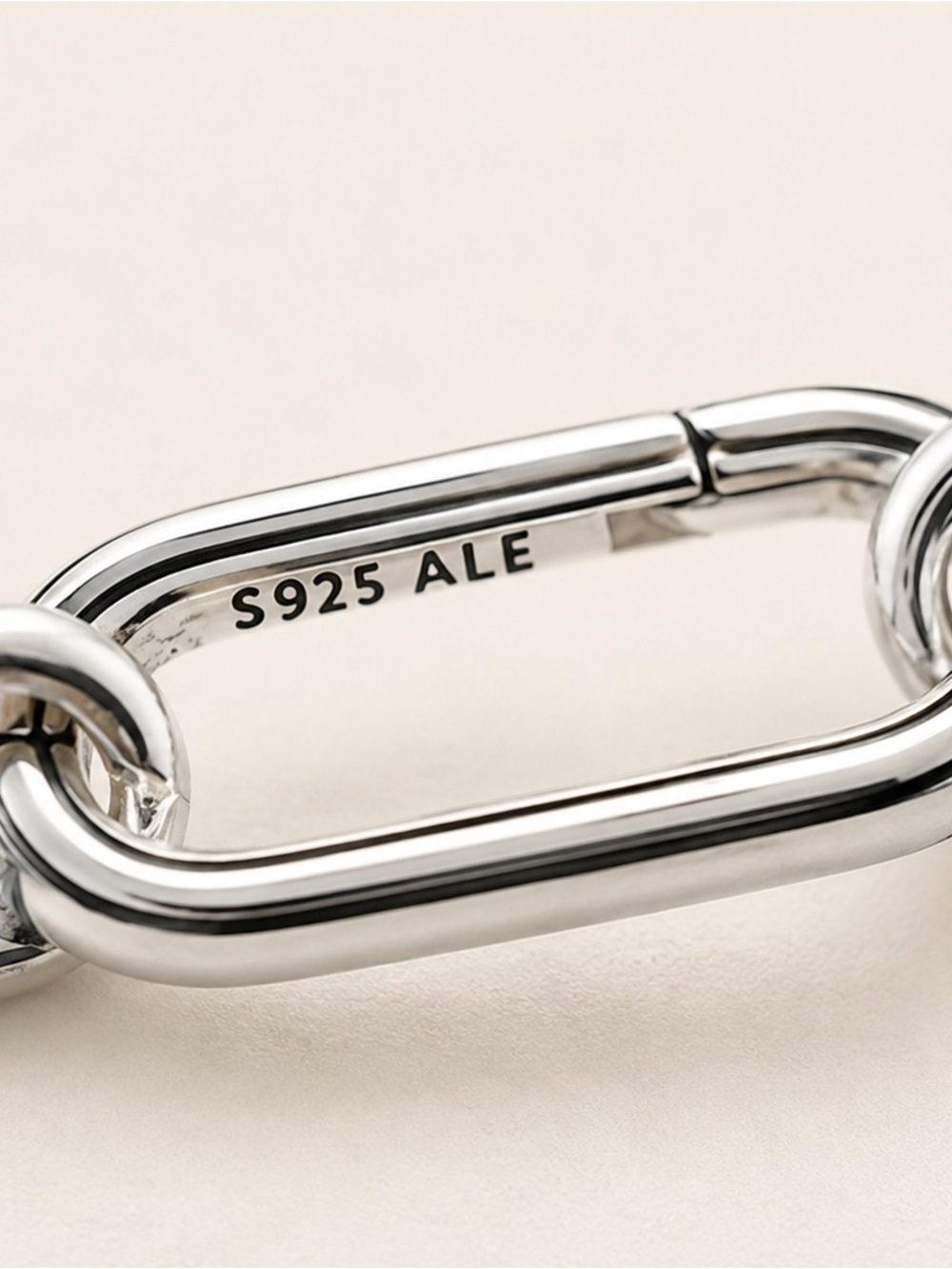 Pandora Moments Sterling Silver Link Charm Bracelet S925 ALE Paperclip Chain - Picture 6 of 6